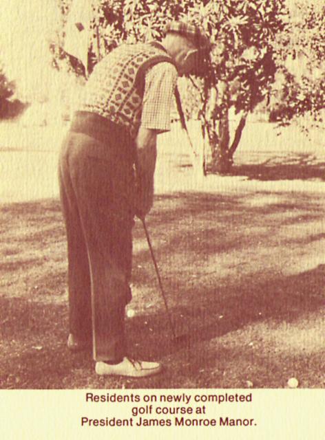 Golfer at Monroe Manor