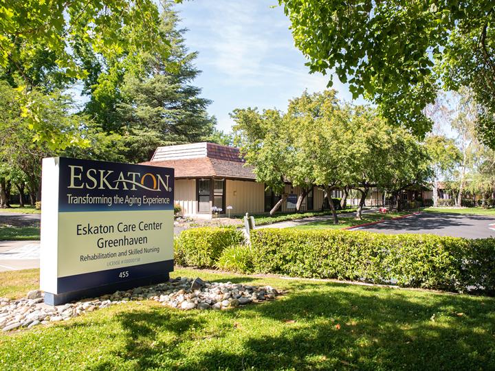 Eskaton Care Center Greenhaven sign